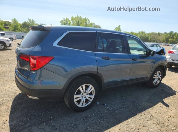 5FNYF6H10HB030579 2017 HONDA PILOT Blue Задня права чверть