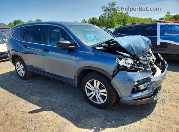 5FNYF6H10HB030579 2017 HONDA PILOT Blue Передня права чверть