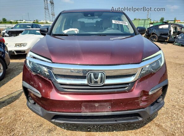 5FNYF6H10KB066215 2019 HONDA PILOT Red Vista frontal