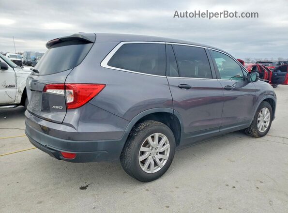 5FNYF6H12KB050551 2019 HONDA PILOT Gray Przód prawy