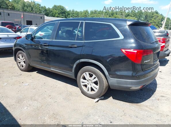 5FNYF6H13GB005299 2016 HONDA PILOT Black Trasero izquierdo