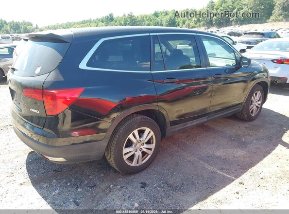 5FNYF6H13GB005299 2016 HONDA PILOT Black Trasero derecho