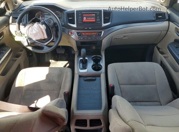 5FNYF6H14HB077940 2017 HONDA PILOT Белый Вид панели приборов