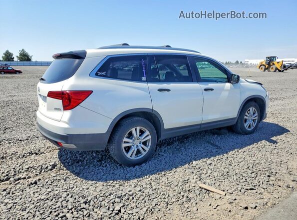 5FNYF6H14HB077940 2017 HONDA PILOT Белый Задняя правая четверть