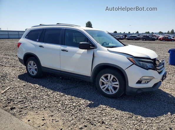 5FNYF6H14HB077940 2017 HONDA PILOT Белый Передняя правая четверть