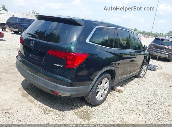 5FNYF6H16JB052706 2018 HONDA PILOT Black Trasero derecho