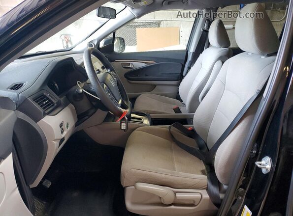 5FNYF6H19JB015780 2018 HONDA PILOT Black Widok wnętrza z przodu