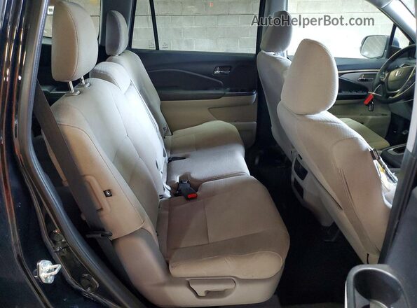 5FNYF6H19JB015780 2018 HONDA PILOT Black Widok wnętrza z tyłu