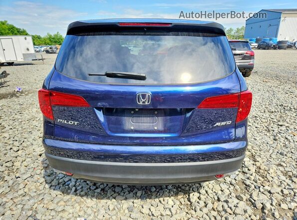 5FNYF6H19JB068611 2018 HONDA PILOT Blue Հետևի տեսք