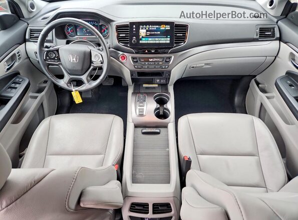5FNYF6H20MB014739 2021 HONDA PILOT Серебряный Вид панели приборов