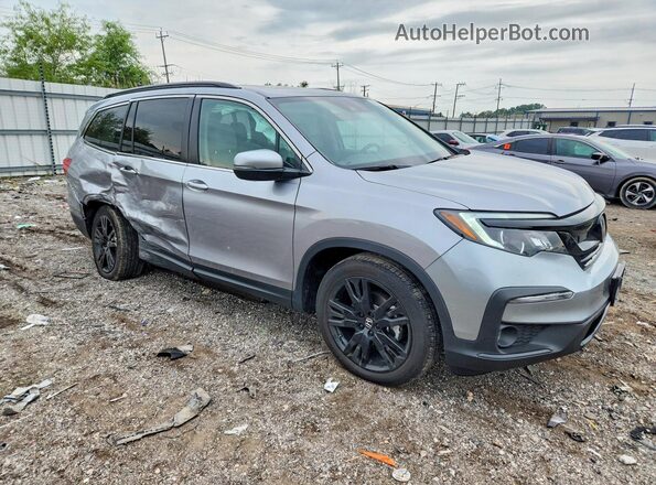 5FNYF6H20MB014739 2021 HONDA PILOT Серебряный Передняя правая четверть