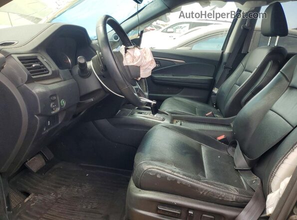 5FNYF6H20NB090527 2022 HONDA PILOT Черный Вид салона спереди