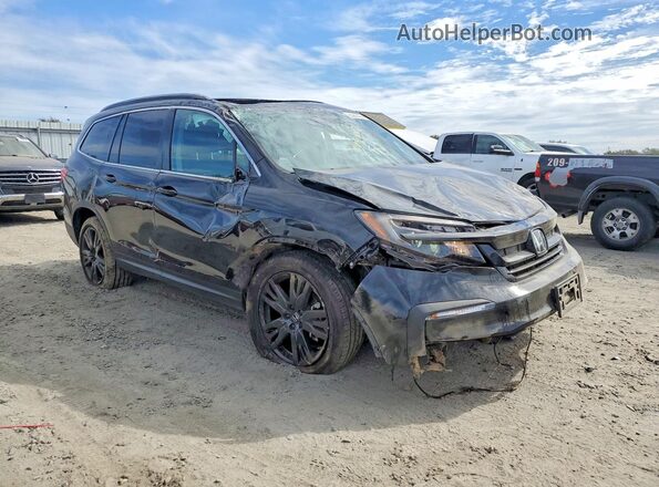 5FNYF6H20NB090527 2022 HONDA PILOT Черный Передняя правая четверть