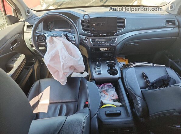 5FNYF6H23NB093339 2022 HONDA PILOT White Առջևի վահանակի տեսք