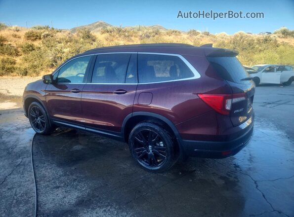 5FNYF6H25NB009070 2022 HONDA PILOT Burgundy Trasero izquierdo