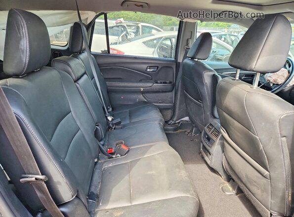 5FNYF6H26MB091406 2021 HONDA PILOT Black Widok wnętrza z tyłu
