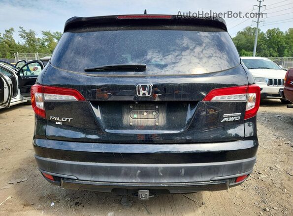 5FNYF6H26MB091406 2021 HONDA PILOT Black Widok z tyłu