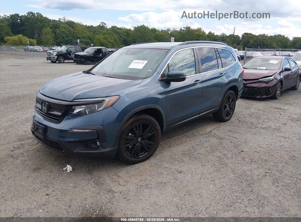 5FNYF6H29MB048145 2021 HONDA PILOT Blue Front left