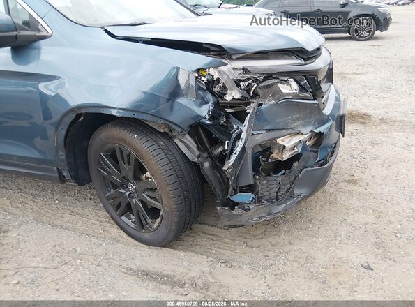 5FNYF6H29MB048145 2021 HONDA PILOT Blue Front view