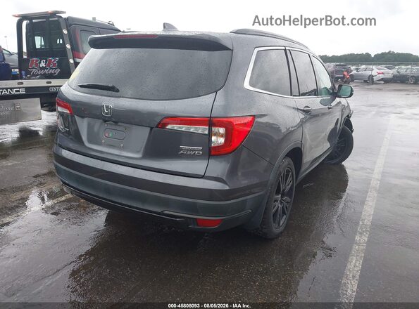 5FNYF6H29MB087253 2021 HONDA PILOT Серый Задняя правая четверть