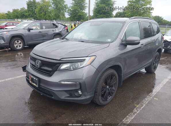 5FNYF6H29MB087253 2021 HONDA PILOT Серый Передняя левая четверть