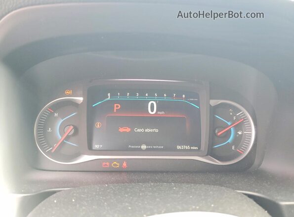 5FNYF6H2XMB053659 2021 HONDA PILOT White Instrument cluster view