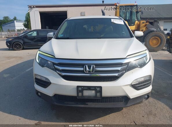 5FNYF6H30HB008793 2017 HONDA PILOT White Вид щитка приладів