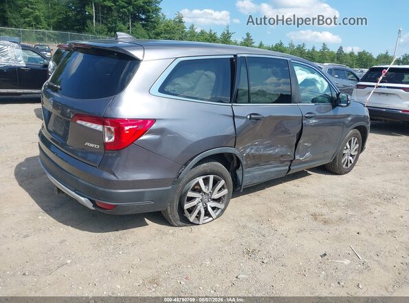 5FNYF6H30KB099362 2019 HONDA PILOT Gray Trasero derecho