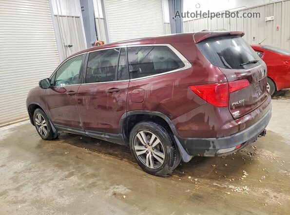 5FNYF6H31HB017180 2017 HONDA PILOT Burgundy Trasero izquierdo