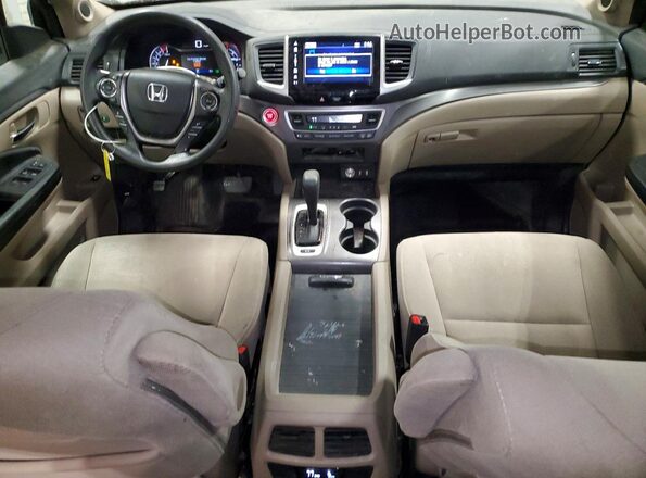 5FNYF6H31HB017180 2017 HONDA PILOT Burgundy Vista del salpicadero