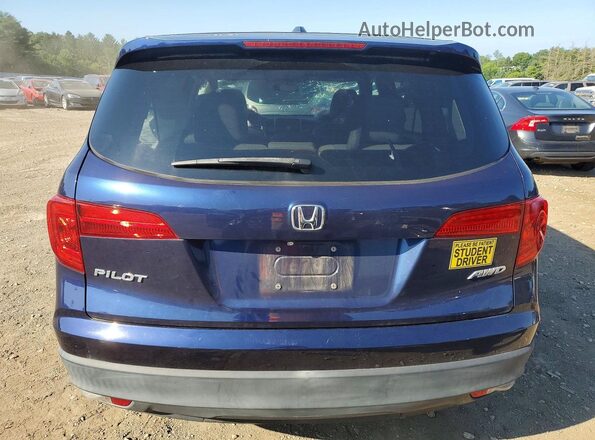 5FNYF6H31JB051982 2018 HONDA PILOT Blue უკანა ხედი