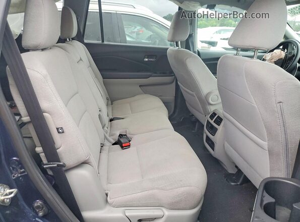 5FNYF6H31JB051982 2018 HONDA PILOT Blue უკანა სალონის ხედი