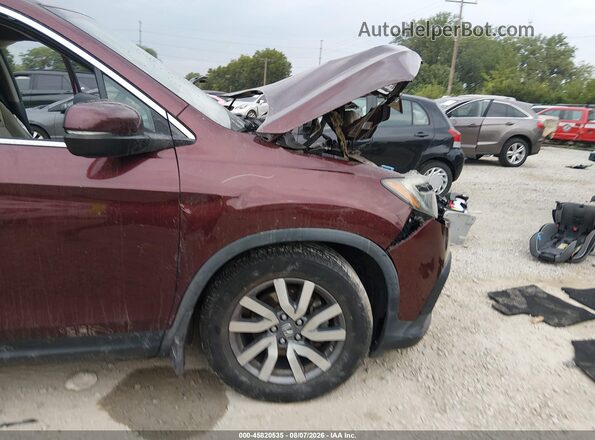 5FNYF6H31KB083185 2019 HONDA PILOT Burgundy Front view