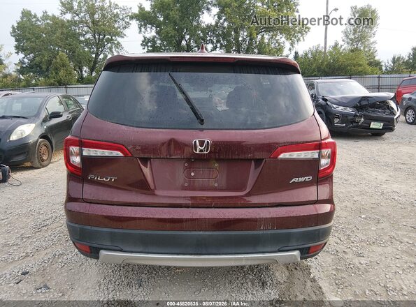5FNYF6H31KB083185 2019 HONDA PILOT Burgundy 