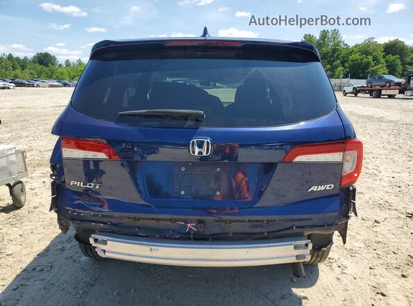 5FNYF6H32LB022509 2020 HONDA PILOT Синий Вид сзади