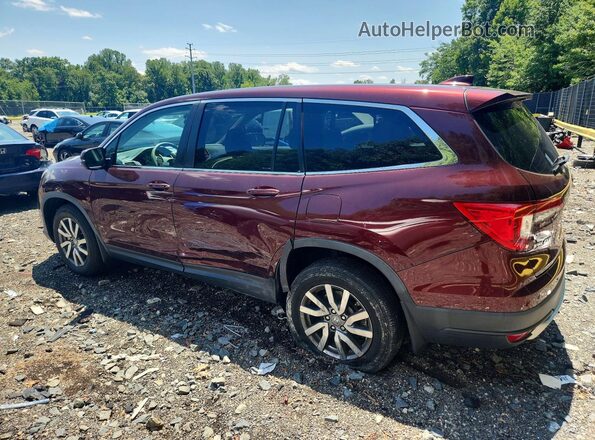 5FNYF6H32LB053114 2020 HONDA PILOT Red უკანა მარცხენა