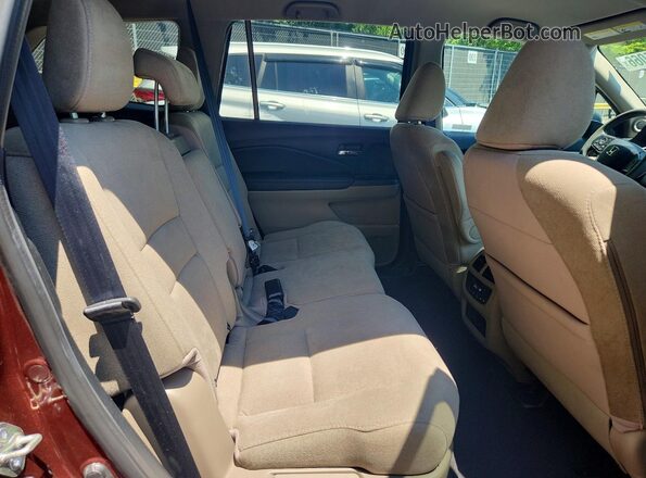 5FNYF6H32LB053114 2020 HONDA PILOT Red უკანა სალონის ხედი