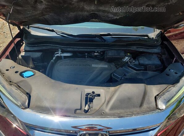 5FNYF6H32LB053114 2020 HONDA PILOT Red ძრავის განყოფილების ხედი