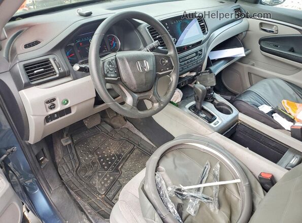 5FNYF6H32LB066400 2020 HONDA PILOT Blue Dashboard view