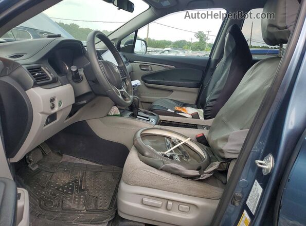 5FNYF6H32LB066400 2020 HONDA PILOT Blue Front interior view