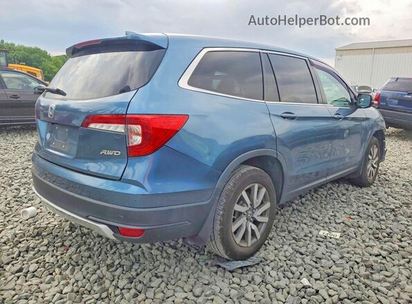 5FNYF6H32LB066400 2020 HONDA PILOT Blue Rear right