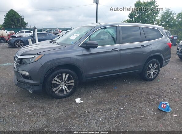 5FNYF6H35HB095378 2017 HONDA PILOT Серый Передняя левая четверть