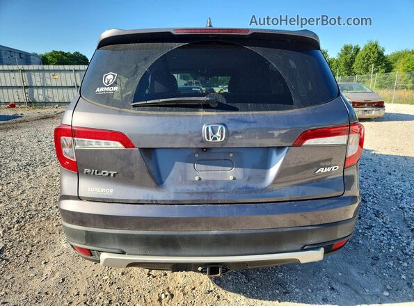 5FNYF6H35KB060332 2019 HONDA PILOT Gray Вид ззаду
