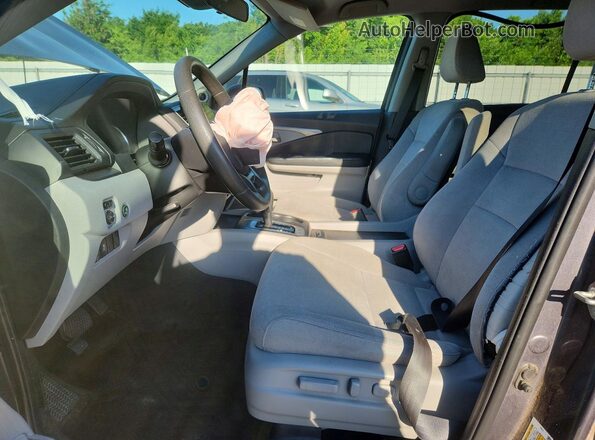 5FNYF6H35KB060332 2019 HONDA PILOT Gray Вид салону спереду