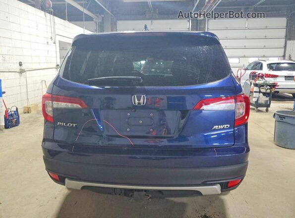 5FNYF6H35LB009690 2020 HONDA PILOT Синий Вид сзади