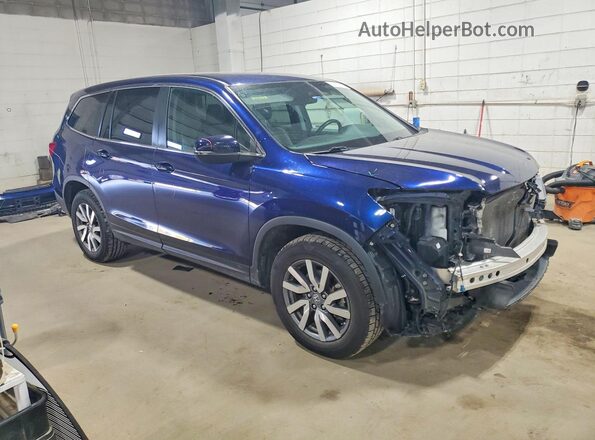 5FNYF6H35LB009690 2020 HONDA PILOT Синий Передняя правая четверть