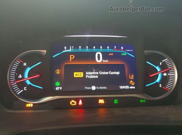 5FNYF6H35LB009690 2020 HONDA PILOT Синий Вид щитка приборов