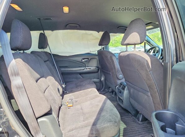5FNYF6H35NB074624 2022 HONDA PILOT Black Widok wnętrza z tyłu