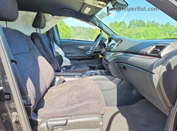 5FNYF6H35NB074624 2022 HONDA PILOT Black Widok wnętrza z przodu