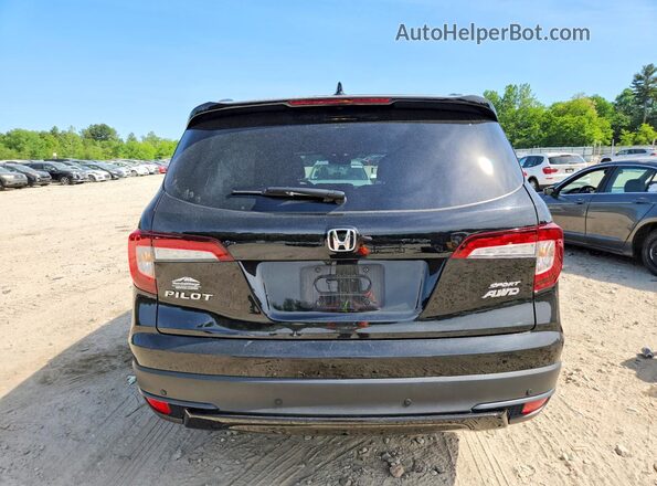 5FNYF6H35NB074624 2022 HONDA PILOT Black Widok z tyłu